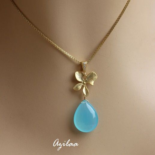 Gemstone 14kt Yellow Gold Clover Necklace | Costco