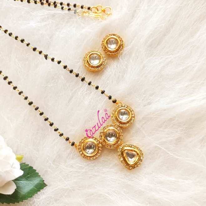 Gold Mangalsutra And Earrings Set Deals  wwwillvacom 1693022414