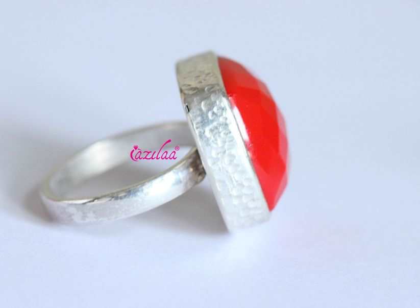 Buy Red Coral Ring, Red Stone Ring, Men Coral Ring, Red Stone, Red Coral  and Silver, Round Stone, Christmas Gift, Authentic Red Coral Online in  India - Etsy