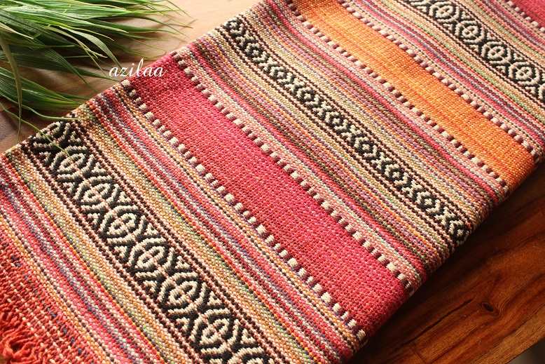 Eco friendly Cotton handloom handmade rug at ₹1595