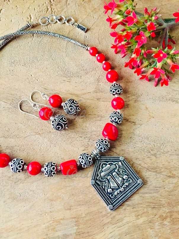 Jewellery Jewellery Sets Handmade set Green necklace and bracelet with coral Beaded set Gemstone set Handcrafted set Aventurine Necklace and Bracelet with Coral 