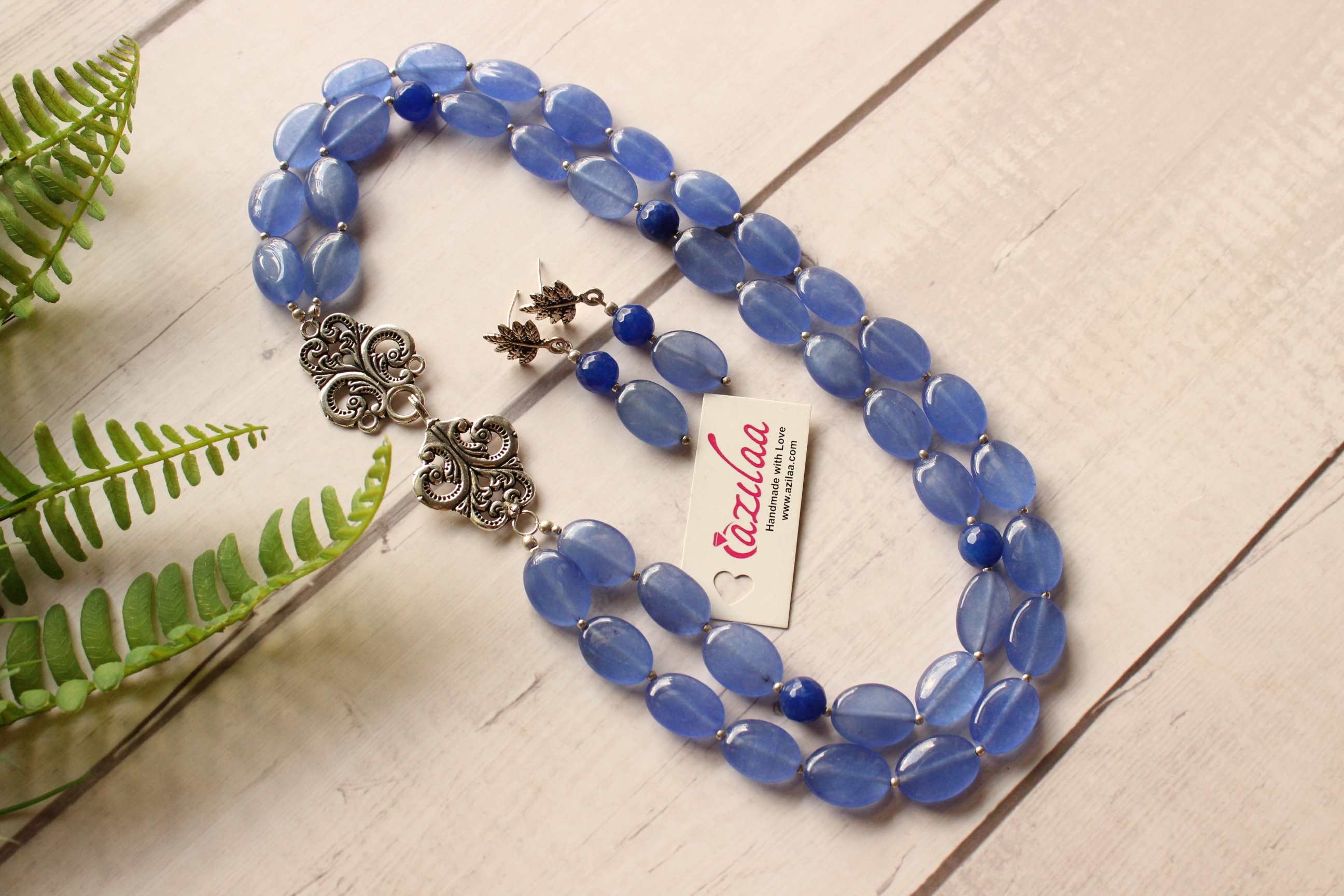 Ocean Blue - Diamond bohemian sun pendant with hand-knotted aqua blue –  Costa Blanca Designs